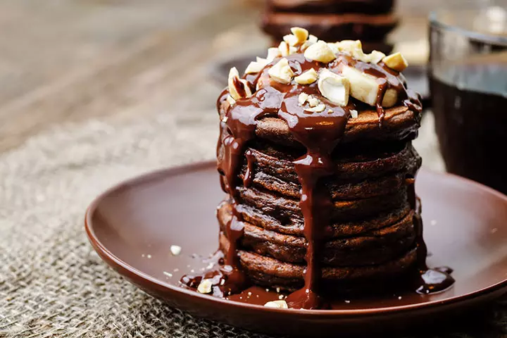 Banana Recipes For Kids - Chocolate Banana Pancake Recipe