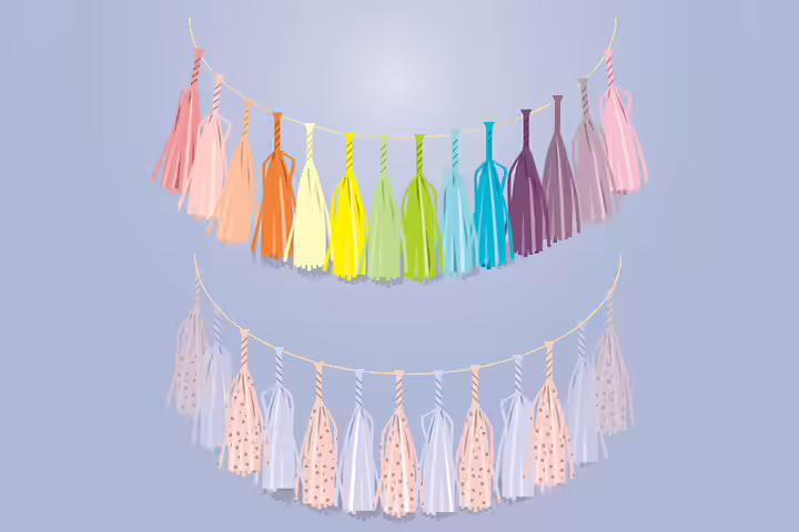 Tissue Paper Crafts For Kids - Festive Garland Of Tissue Papers Tissue Paper Crafts For Kids - Festive Garland Of Tissue Papers
