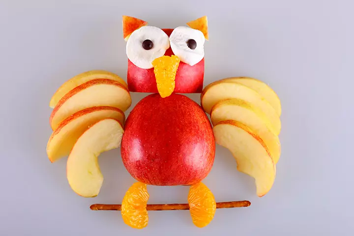 Owl Crafts For Kids - Fruits Owl