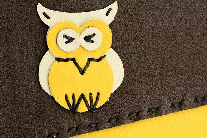 Owl Crafts For Kids - Leather Owl