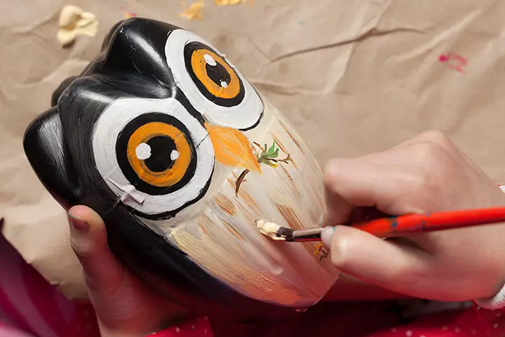 Owl Crafts For Kids - Recycled Bottle Owl Craft