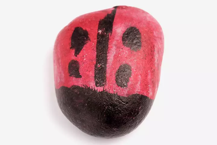 Ladybug Craft - Rock Painted Ladybug