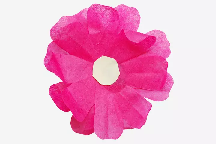 Tissue Paper Crafts For Kids - Tissue Paper Flower