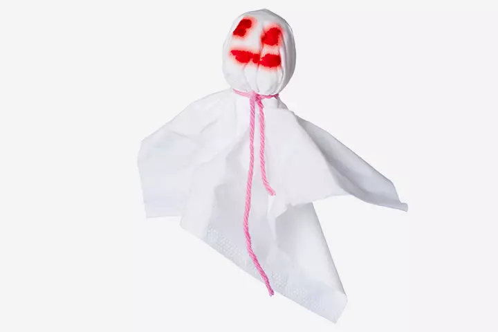 Tissue Paper Crafts For Kids - Tissue Paper Ghost