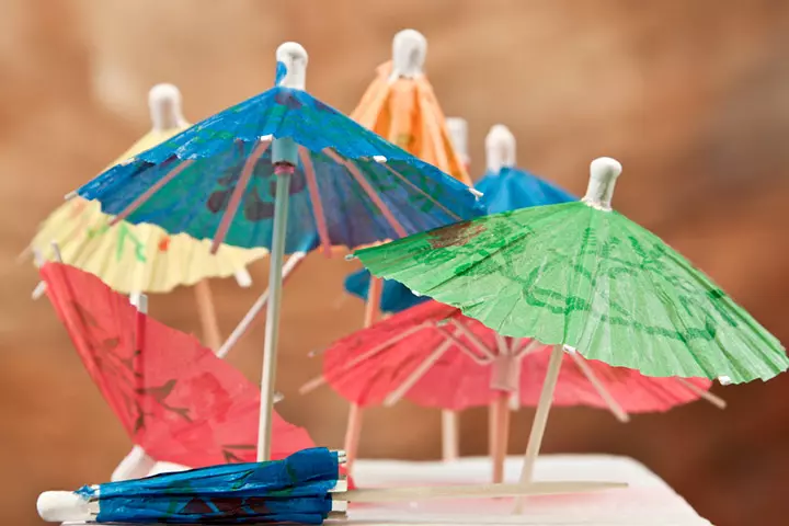 Tissue Paper Crafts For Kids - Tissue Paper Umbrellas