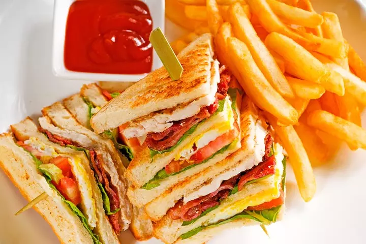 Triple decker yum sandwich