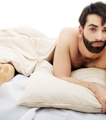 Young-handsome-depressed-man-in-bed