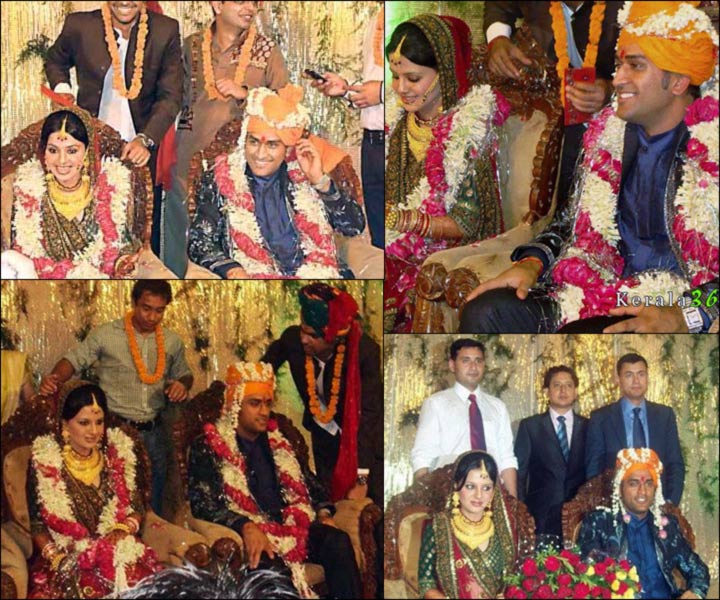 Dhoni Marriage Pictures With Sakshi - dhoni-wedding