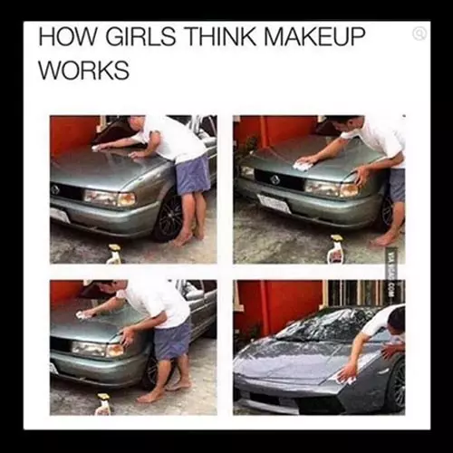 girls think makeup works