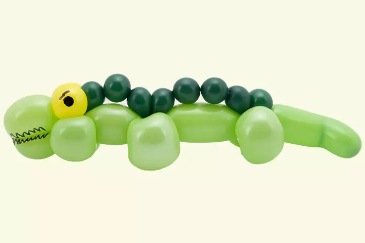 Crocodile Crafts - Balloon Crocodile Craft