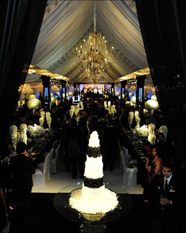 Christian-Wedding-Stage-decorations-Monochrome