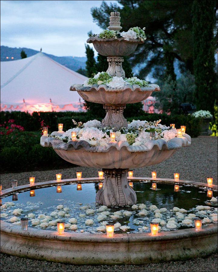 Christian-Wedding-Stage-decorations-floral-fountain