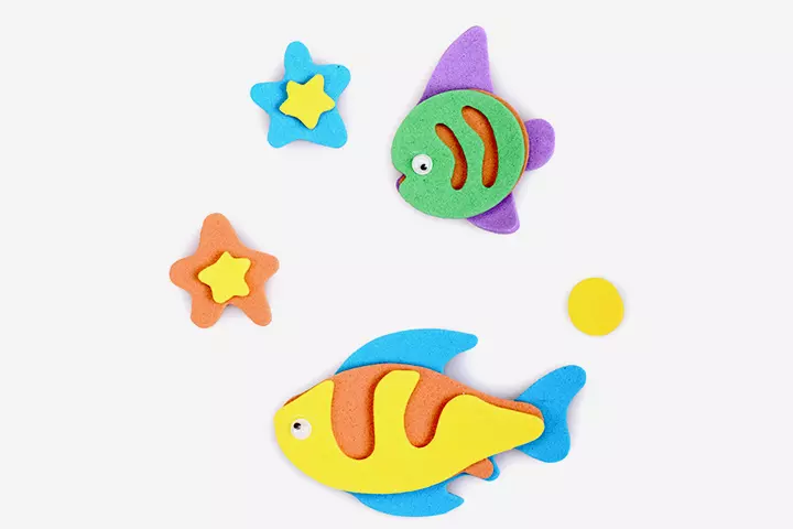 Starfish Craft - Colorful Craft Paper Starfish Craft