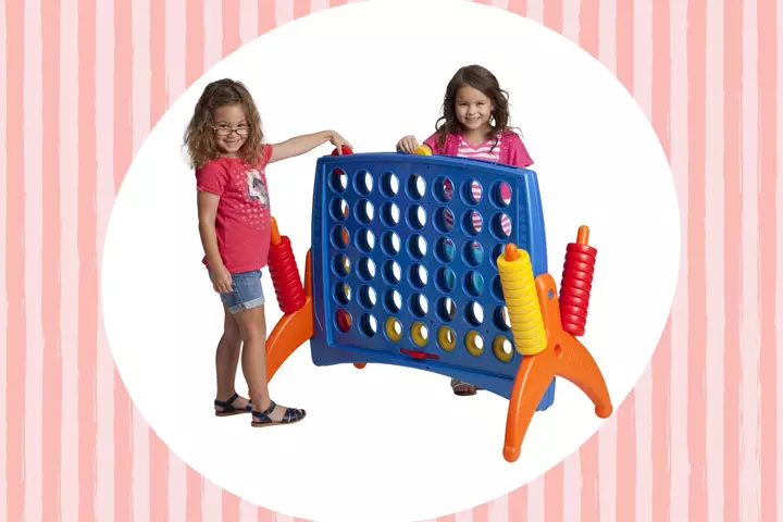 Educational Toys For Preschoolers - ECR4Kids Junior 4-To-Score Oversized Game