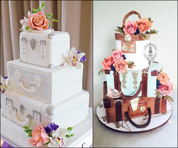 Unique Wedding Cakes - The Hipster Travellers Cake