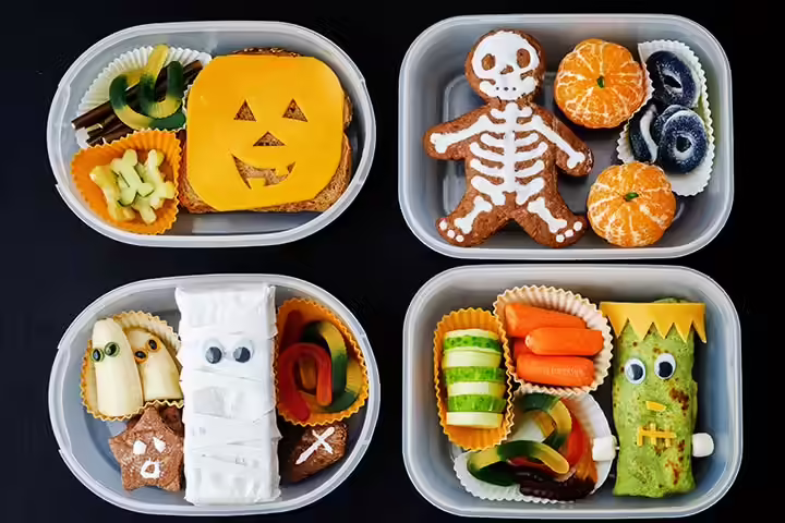Bento Box Lunch Ideas For Kids - Fun Halloween Inspired Monster Bento Box Bento Box Lunch Ideas For Kids - Fun Halloween Inspired Monster Bento Box