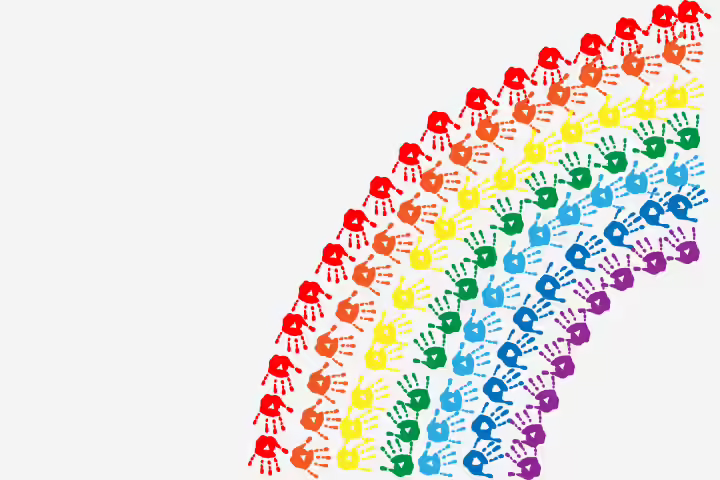 Handprint rainbow craft for kids Handprint rainbow craft for kids