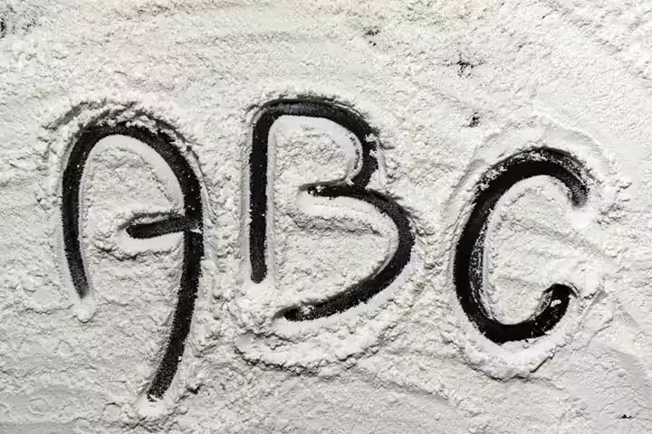 Letters on the flour literacy activities for preschoolers Letters on the flour literacy activities for preschoolers