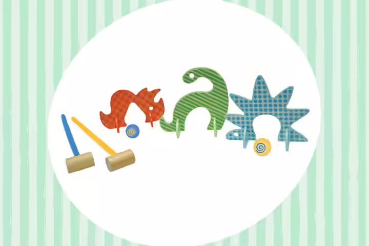 Educational Toys For Preschoolers - Manhattan Toy Dino Club Croquet Set Educational Toys For Preschoolers - Manhattan Toy Dino Club Croquet Set