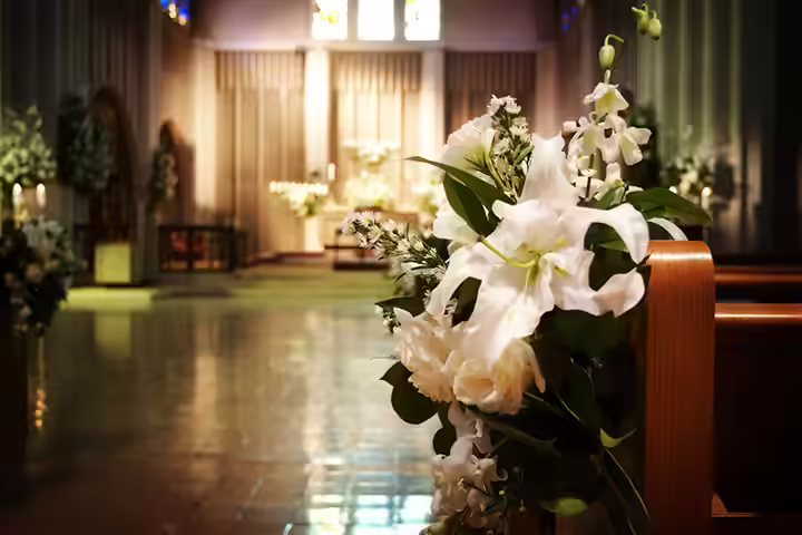 Well Decorated Pews Pretty-Pews-at-church-wedding