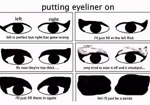 Putting Eyeliners