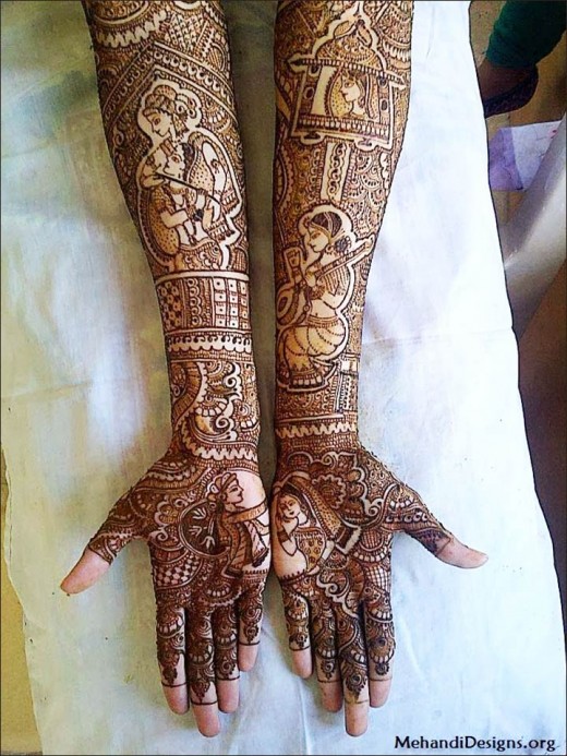 10 Radha Krishna Mehndi Design Themes You'll Fall In Love With