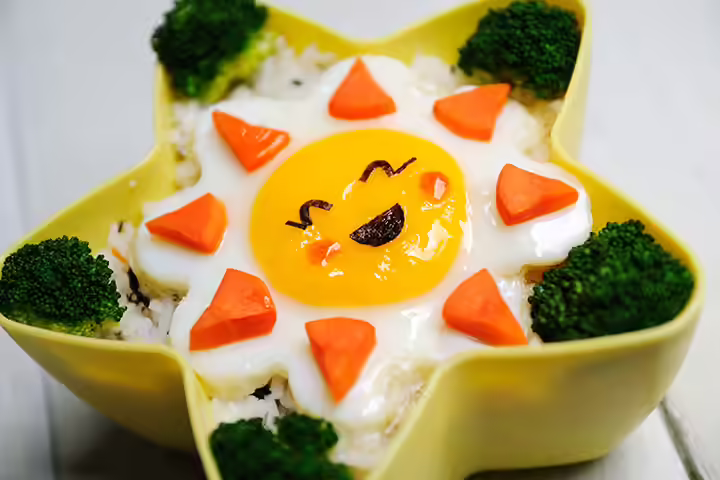 Bento Box Lunch Ideas For Kids - Sunshine Bento Box With Rice, Eggs, And Vegetables Bento Box Lunch Ideas For Kids - Sunshine Bento Box With Rice, Eggs, And Vegetables