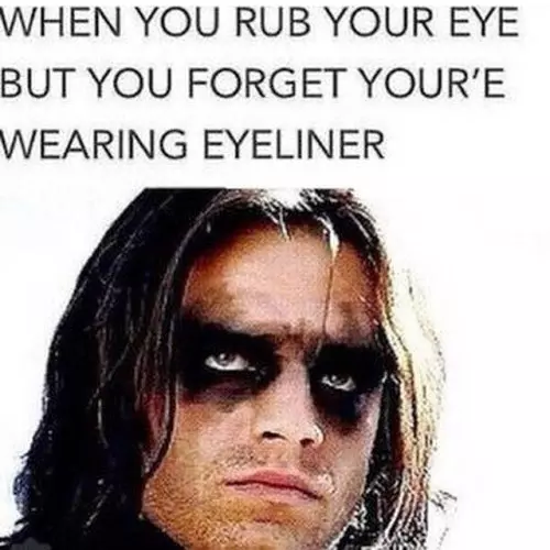 Wearing Eyeliner