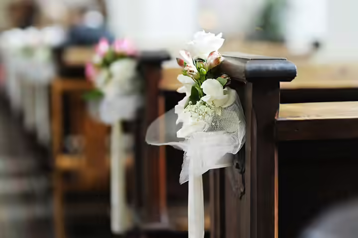 A Romantic Bunch Wedding-Pew-Decorations-with-A-Romantic-Bunch