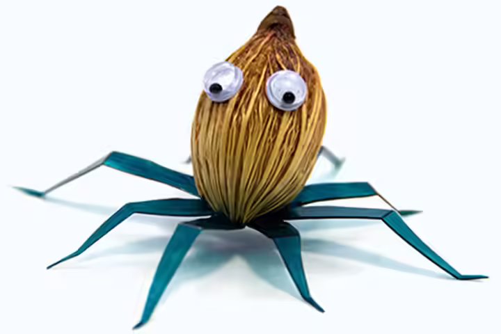 Octopus Craft - Areca Nut Craft