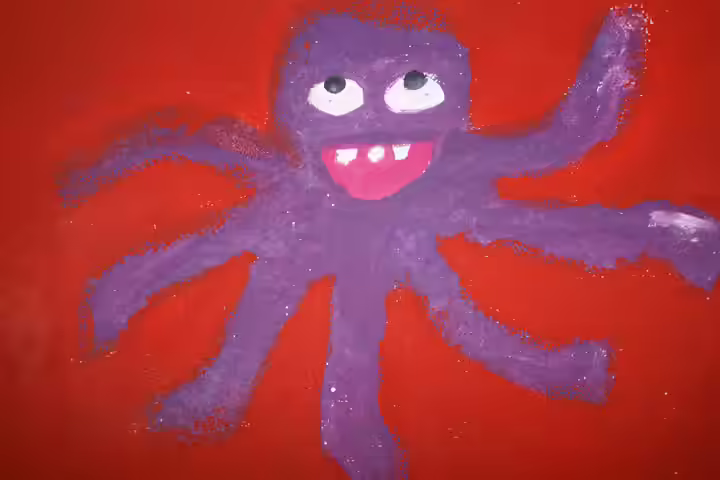 Octopus Craft - Octopus Mural Painting