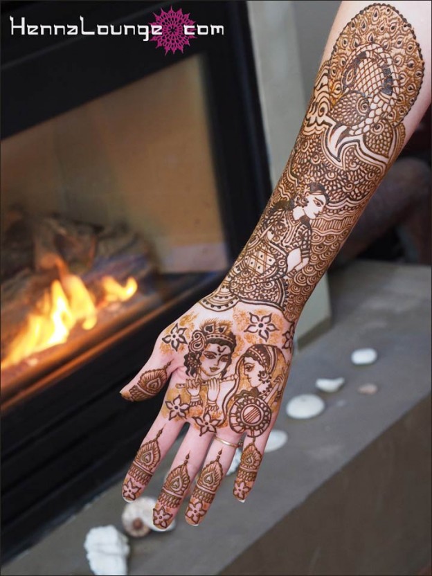 10 Radha Krishna Mehndi Design Themes You'll Fall In Love With