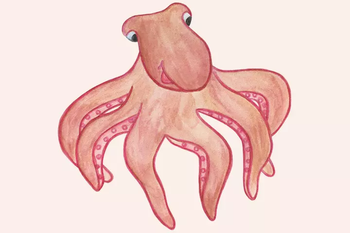 Octopus Craft - Octopus Watercolor Painting