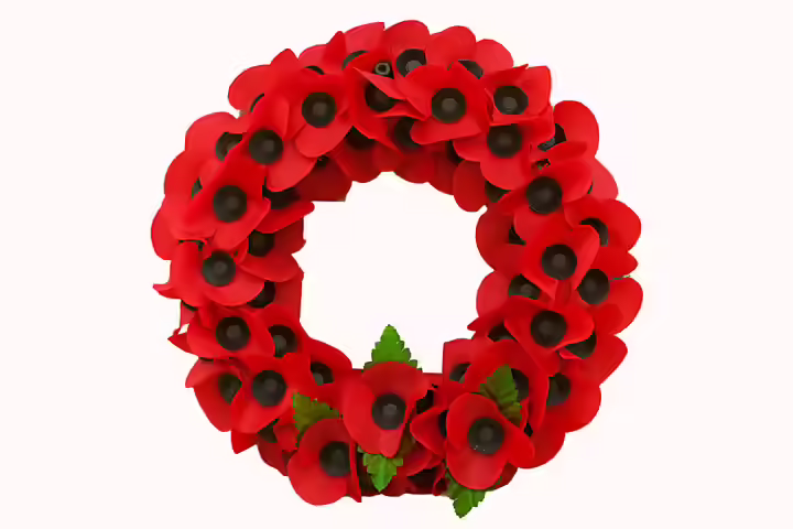 Veterans Day Crafts - Poppy Wreath Veterans Day Crafts - Poppy Wreath