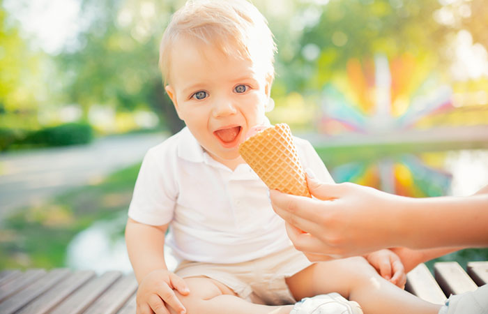 this young man never knew what an ice-cream was until he 'tasted'