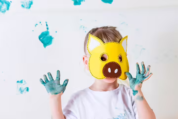 Pig Craft - Card Paper Pig Mask Pig Craft - Card Paper Pig Mask