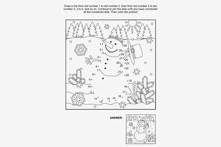 connect the dots activity sheets for preschoolers