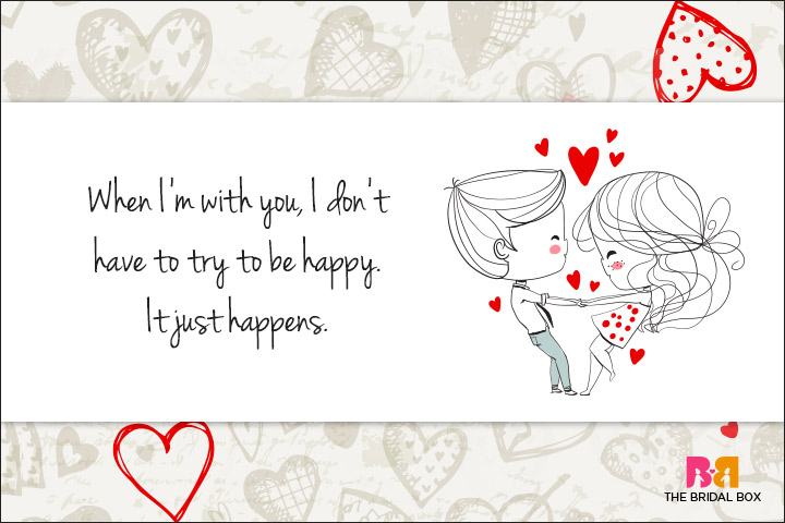 Cute Love Quotes For Her - I Don't Have To Try
