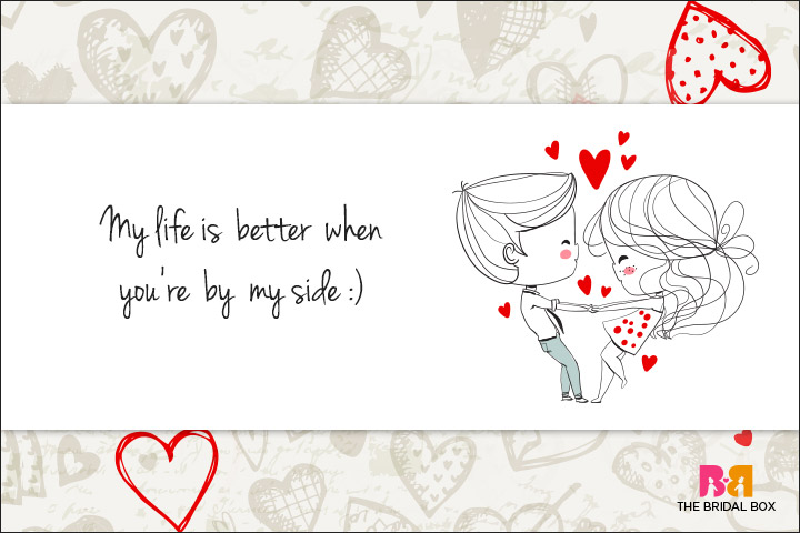 Cute Love Quotes For Her - By My Side