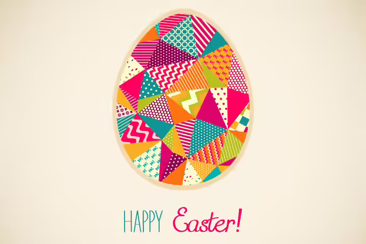 Easter Egg Crafts - Easter Egg Patchwork Easter Egg Crafts - Easter Egg Patchwork
