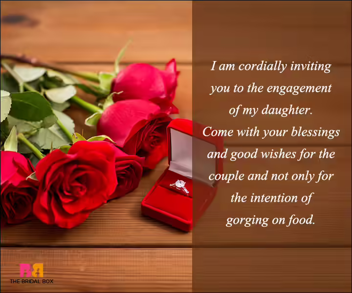 Engagement Invitation Wording - Come With Your Blessings Engagement Invitation Wording - Come With Your Blessings
