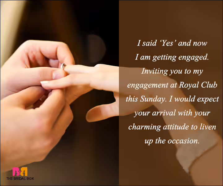 Engagement Invitation Wording - I Said Yes Engagement Invitation Wording - I Said Yes