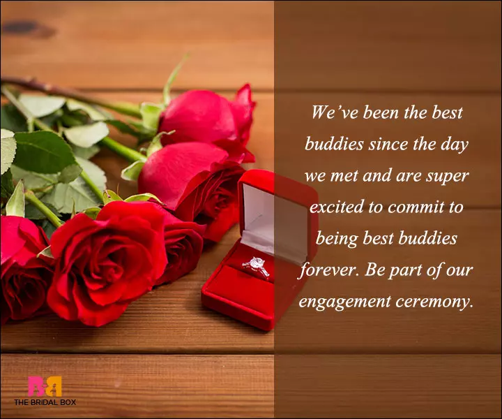 Engagement Invitation Wording - Being Best Buddies Forever