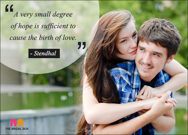 Famous Love Quotes - Stendhal