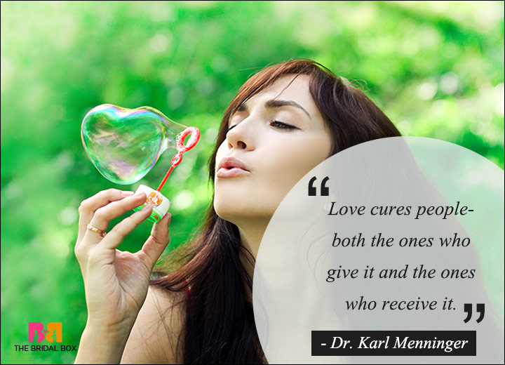 Famous Love Quotes - Karl Menninger