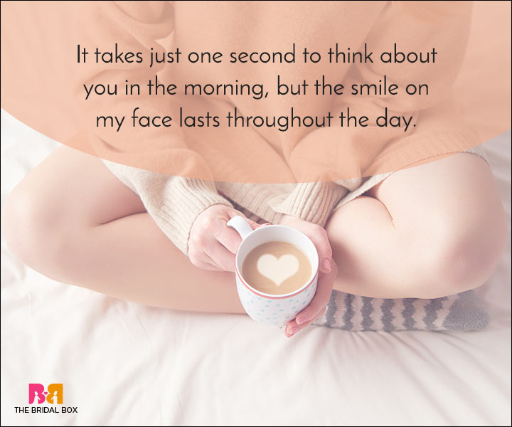Good Morning Love Quotes - Just One Second