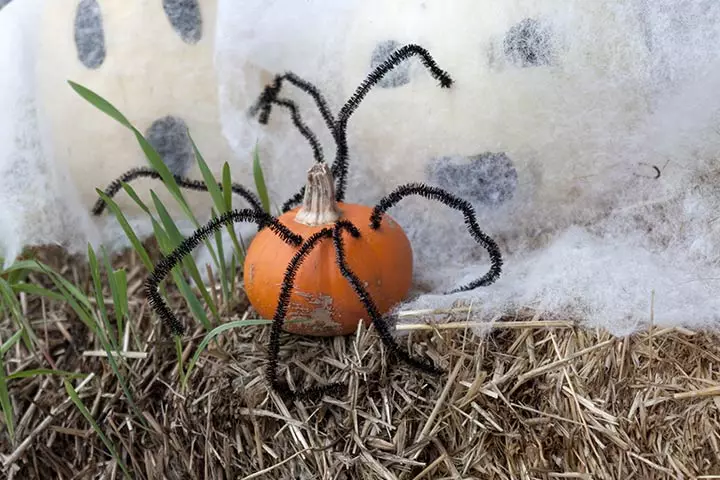 Spider Craft - Halloween Pumpkin Spider Craft