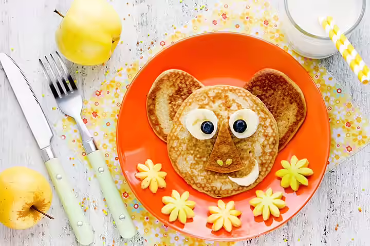Koala pancake dessert craft for preschoolers Koala pancake dessert craft for preschoolers