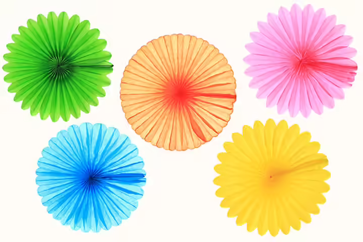 Tea Party Ideas For Kids - Making Decorative Paper Fans Tea Party Ideas For Kids - Making Decorative Paper Fans