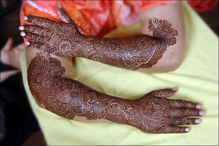 Pakistani Bridal Mehndi Designs - Pakistani and Arabic fusion
